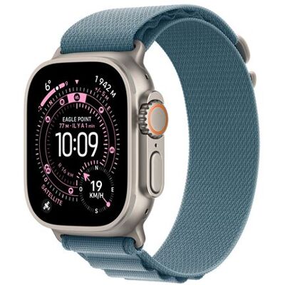 Apple Watch Ultra 3 GPS + Cellular 49 mm Boitier en Titane Naturel avec Boucle Alpine Bleu Clair - Medium Bleu Apple Watch Ultra 3 GPS + Cellular 49 mm Boitier en Titane Naturel avec Boucle Alpine Bleu Clair - Medium Bleu