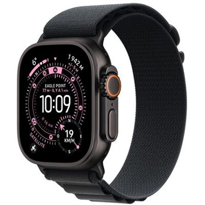 Apple Watch Ultra 3 GPS + Cellular 49 mm Boitier en Titane Noir avec Black Alpine Loop - Small Noir Apple Watch Ultra 3 GPS + Cellular 49 mm Boitier en Titane Noir avec Black Alpine Loop - Small Noir