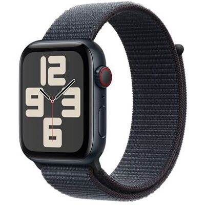 Apple Watch SE GPS + Cellular 44 mm Boîtier en Aluminium Minuit avec Boucle Sport Encre Violette Apple Watch SE GPS + Cellular 44 mm Boîtier en Aluminium Minuit avec Boucle Sport Encre Violette