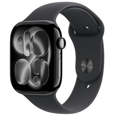 Apple Watch Series 11 GPS + Cellular 46 mm Boitier en Aluminium Noir de Jais avec Black Sport Band - M/L Noir Apple Watch Series 11 GPS + Cellular 46 mm Boitier en Aluminium Noir de Jais avec Black Sport Band - M/L Noir