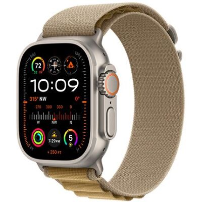 Apple Watch Ultra 2 GPS + Cellular 49 mm Boîtier en Titane Naturel avec Boucle Alpine Sahara M Apple Watch Ultra 2 GPS + Cellular 49 mm Boîtier en Titane Naturel avec Boucle Alpine Sahara M
