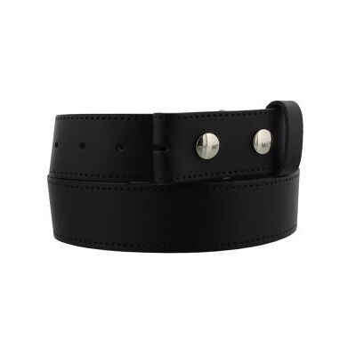 Ceinture en cuir coloris Noir pour boucle de ceinture Noir Ceinture en cuir coloris Noir pour boucle de ceinture Noir