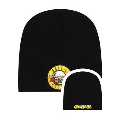 Guns N' Roses Bonnet en coton Bullet Logo noir Noir Guns N' Roses Bonnet en coton Bullet Logo noir Noir