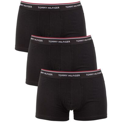 Tommy Hilfiger Homme 3 Premium Pack Essentials Trunks, Noir Noir Tommy Hilfiger Homme 3 Premium Pack Essentials Trunks, Noir Noir