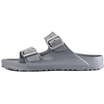 Sandales birkenstock arizona cuir metallic Gris Sandales birkenstock arizona cuir metallic Gris