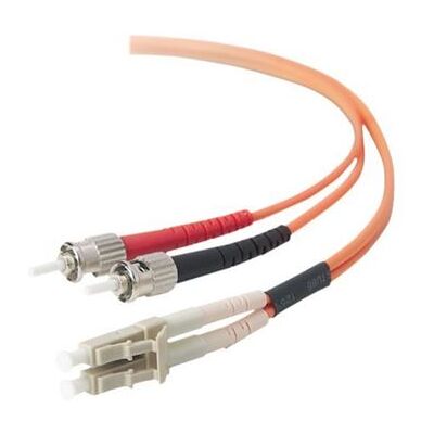 Belkin Components Belkin - Cordon de raccordement - LC/PC multimode (M) pour multimode ST/PC (M) - 1 m - fibre optique - 62,5 / 125 microns - orange Orange Belkin Components Belkin - Cordon de raccordement - LC/PC multimode (M) pour multimode ST/PC (M) - 1 m - fibre optique - 62,5 / 125 microns - orange Orange