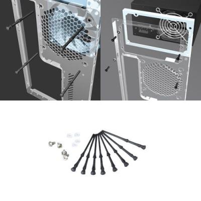 Akasa Kit de visserie anti-bruit caoutchouc (pour alimentation et ventilateur de boîtier) Akasa Kit de visserie anti-bruit caoutchouc (pour alimentation et ventilateur de boîtier)