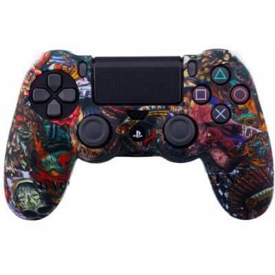 OEM Coque de protection en silicone pour manette PS4/Slim/Pro - Multicolore #6 Multicolore OEM Coque de protection en silicone pour manette PS4/Slim/Pro - Multicolore #6 Multicolore