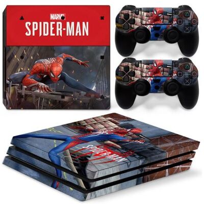 OEM Autocollant Stickers Skin de Protection pour Console et Manette Sony Playstation PS4 Pro - Spiderman #3 OEM Autocollant Stickers Skin de Protection pour Console et Manette Sony Playstation PS4 Pro - Spiderman #3