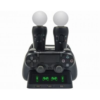 OEM Station de Chargeur 3 en 1 pour Manette PS4 / PS move - Noir NOIR OEM Station de Chargeur 3 en 1 pour Manette PS4 / PS move - Noir NOIR