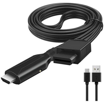 Câble Hdmi pour Nintendo Wii Wii U - Câble Adaptateur Convertisseur Wii vers HDMI Full HD 1080P - HDTV, Plug and Play, Compatible avec Wii, Aucun Câble Supplémentaire Requis - Straße Game ® Noir Câble Hdmi pour Nintendo Wii Wii U - Câble Adaptateur Convertisseur Wii vers HDMI Full HD 1080P - HDTV, Plug and Play, Compatible avec Wii, Aucun Câble Supplémentaire Requis - Straße Game ® Noir