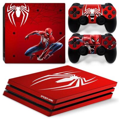 OEM Autocollant Stickers Skin de Protection pour Console et Manette Sony Playstation PS4 Pro - Spiderman #7 OEM Autocollant Stickers Skin de Protection pour Console et Manette Sony Playstation PS4 Pro - Spiderman #7