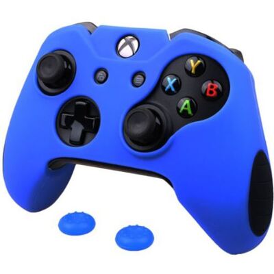 OEM Coque de protection en silicone avec 2 caps pour manette XBox One - Bleu BLEU OEM Coque de protection en silicone avec 2 caps pour manette XBox One - Bleu BLEU
