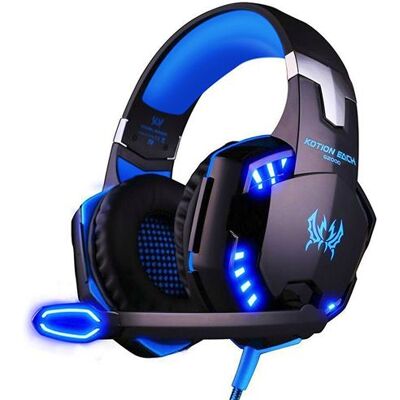 Hobby Tech Casque gamer filaire Jack 3,5mm G2100 compatible PS4 / XBOX ONE / PS3 / XBOX 360 / PC Bleu Bleu Hobby Tech Casque gamer filaire Jack 3,5mm G2100 compatible PS4 / XBOX ONE / PS3 / XBOX 360 / PC Bleu Bleu