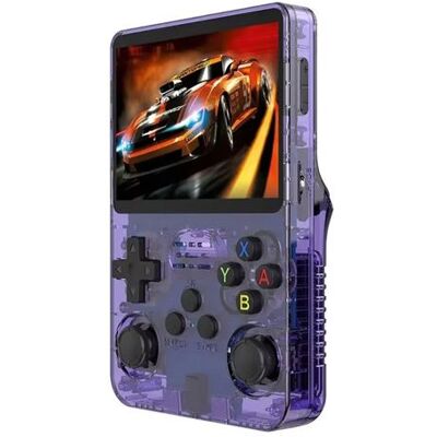 Console de jeu SZSMART R36S 3,5 pouces, système open source, 128 Go (20 000 Go) - Violet Console de jeu SZSMART R36S 3,5 pouces, système open source, 128 Go (20 000 Go) - Violet