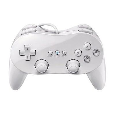 Manette console de jeu classique pro filaire pour nintendo wii blanche Manette console de jeu classique pro filaire pour nintendo wii blanche