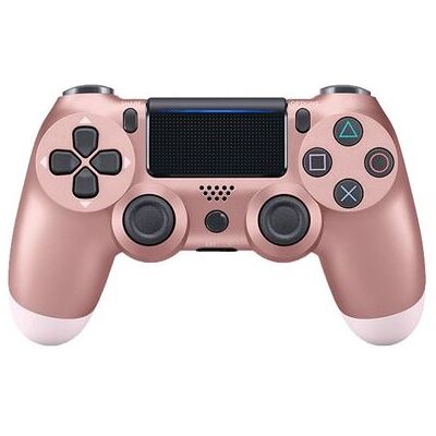 Manette Delicate générique Sans Fil Bluetooth compatible pour PS4 Or rose Rose Manette Delicate générique Sans Fil Bluetooth compatible pour PS4 Or rose Rose