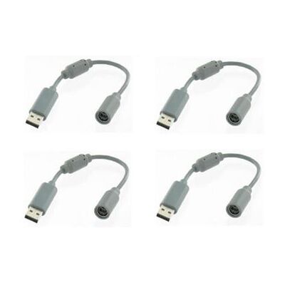 4 X câble adaptateur USB Breakaway Rock Band pour manette xbox360 Xbox 360 sur PC - gris 4 X câble adaptateur USB Breakaway Rock Band pour manette xbox360 Xbox 360 sur PC - gris