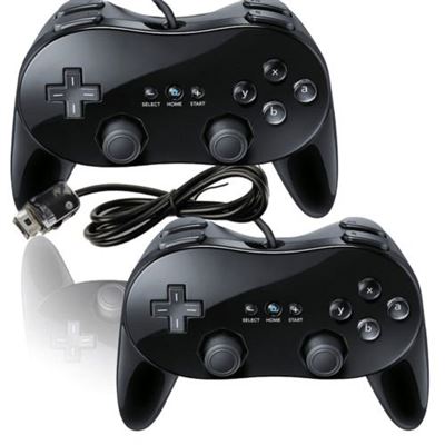 2x Manette Classique Controleur Pour Nintendo Wii 2x Manette Classique Controleur Pour Nintendo Wii