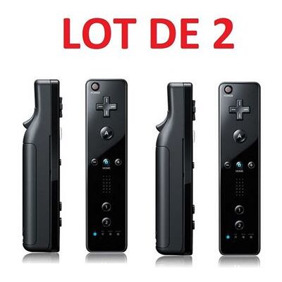 2 X Télécommande Wiimote pour Nintendo Wii et Wii U - Noir - Straße Game ® 2 X Télécommande Wiimote pour Nintendo Wii et Wii U - Noir - Straße Game ®
