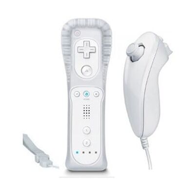 Pega Wii - Manette Wiimote Blanche- Wii Nunchunk Blanche Pega Wii - Manette Wiimote Blanche- Wii Nunchunk Blanche