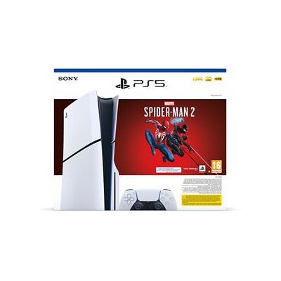 Console Sony PS5 Slim Edition Standard Blanc et Noir + Marvel's Spider-Man 2 Blanc et Noir Console Sony PS5 Slim Edition Standard Blanc et Noir + Marvel's Spider-Man 2 Blanc et Noir