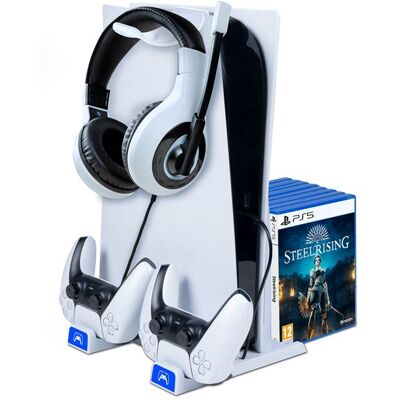 Base de charge BigBen pour manettes DualSense PS5 Blanc Blanc Base de charge BigBen pour manettes DualSense PS5 Blanc Blanc