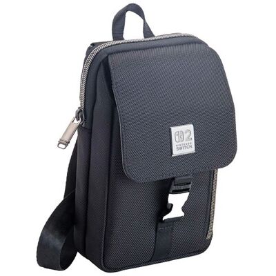 Sac Bandoulière Vertical Officiel Nacon Switch 2 Noir Noir Sac Bandoulière Vertical Officiel Nacon Switch 2 Noir Noir