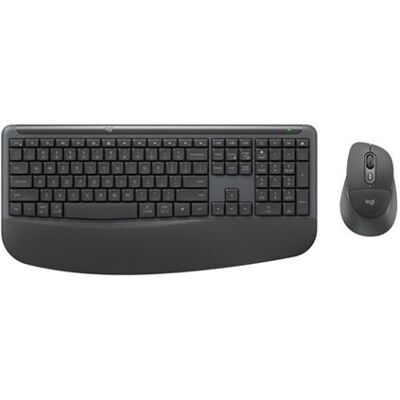 Logitech Signature Comfort Plus Combo MK880 for Business - Ensemble clavier et souris - full size - avec Indicateur de niveau de batterie à LED - sans fil - USB-C, Bluetooth LE - AZERTY - Français - graphite Logitech Signature Comfort Plus Combo MK880 for Business - Ensemble clavier et souris - full size - avec Indicateur de niveau de batterie à LED - sans fil - USB-C, Bluetooth LE - AZERTY - Français - graphite