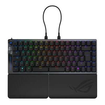 Clavier Gaming mécanique sans fil et filaire Azerty Français Asus Rog Falcata Noir Noir Clavier Gaming mécanique sans fil et filaire Azerty Français Asus Rog Falcata Noir Noir