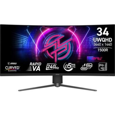 Écran PC Gaming MSI MPG 346CQRF X24 34" Incurvé 240 Hz UWQHD Noir Écran PC Gaming MSI MPG 346CQRF X24 34" Incurvé 240 Hz UWQHD Noir