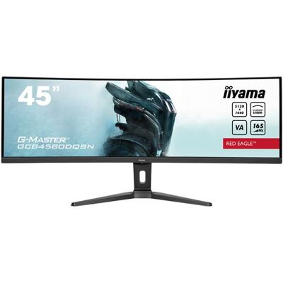 Ecran PC Gaming Iiyama GCB4580DQSN-B1 45" Incurvé 165 Hz DQHD Noir mat Noir Mat Ecran PC Gaming Iiyama GCB4580DQSN-B1 45" Incurvé 165 Hz DQHD Noir mat Noir Mat