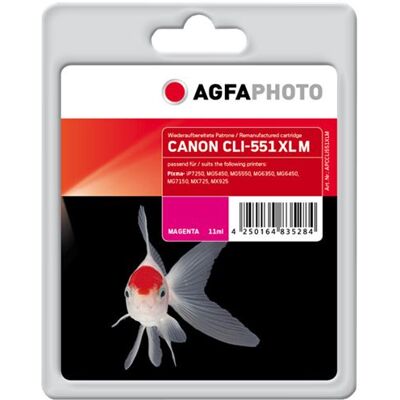 AgfaPhoto - magenta - remanufacturé - cartouche d'encre (alternative for: Canon CLI-551XL) AgfaPhoto - magenta - remanufacturé - cartouche d'encre (alternative for: Canon CLI-551XL)