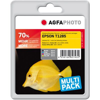 Agfaphoto Compatible Avec Epson T1285 (c13t12854012) Agfa Photo Apet128setd Multipack Noir / Cyan / Magenta / Jaune Agfaphoto Compatible Avec Epson T1285 (c13t12854012) Agfa Photo Apet128setd Multipack Noir / Cyan / Magenta / Jaune