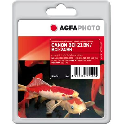 Agfaphoto Compatible Avec Canon Bci-24bk Agfa Photo Apcbci24bd Cartouche D'encre Noir Noir Agfaphoto Compatible Avec Canon Bci-24bk Agfa Photo Apcbci24bd Cartouche D'encre Noir Noir