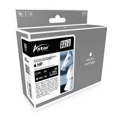 Astar - pack de 2 - noir, couleur (cyan, magenta, jaune) - cartouche d'encre (alternative for: HP 78, HP 45) Astar - pack de 2 - noir, couleur (cyan, magenta, jaune) - cartouche d'encre (alternative for: HP 78, HP 45)