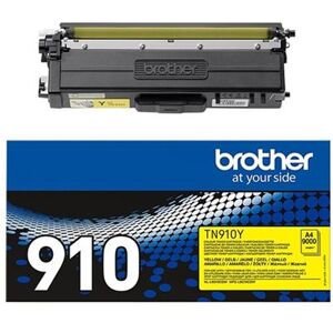 Brother TN910Y - Ultra Jumbo - jaune - originale - cartouche de toner Brother TN910Y - Ultra Jumbo - jaune - originale - cartouche de toner