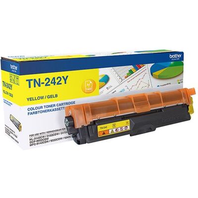 Brother TN242Y - Jaune - original - cartouche de toner - pour Brother DCP-9017 DCP-9022 HL-3142 HL-3152 HL-3172 MFC-9142 MFC-9332 MFC-9342 Jaune Brother TN242Y - Jaune - original - cartouche de toner - pour Brother DCP-9017 DCP-9022 HL-3142 HL-3152 HL-3172 MFC-9142 MFC-9332 MFC-9342 Jaune