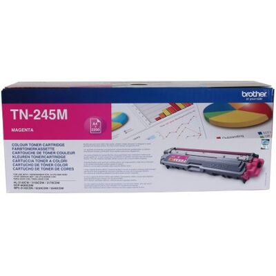 Brother TN245M - à rendement élevé - magenta - originale - cartouche de toner Magenta Brother TN245M - à rendement élevé - magenta - originale - cartouche de toner Magenta