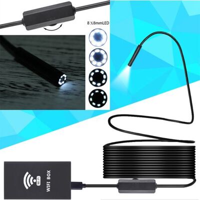 Générique WIFI 1M Endoscope1.2MP caméra 8.0mm oreille otoscope pour iOS / Android Borescope IP68 ZPP81123001 Générique WIFI 1M Endoscope1.2MP caméra 8.0mm oreille otoscope pour iOS / Android Borescope IP68 ZPP81123001