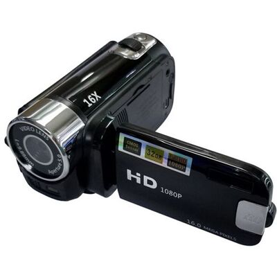 Générique Caméra Caméscope + Vlogging Full HD 1080P Numérique-Noir Noir Générique Caméra Caméscope + Vlogging Full HD 1080P Numérique-Noir Noir