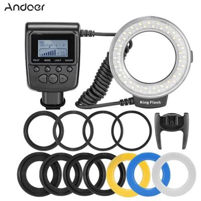 Andoer RF-550D Macro Bague Flash pour Canon Nikon Pentax Olympus Panasonic Sony DSLR Andoer RF-550D Macro Bague Flash pour Canon Nikon Pentax Olympus Panasonic Sony DSLR