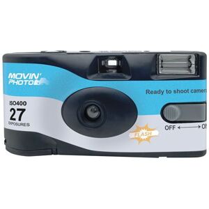 Movin Photo Appareil photo jetable 27 poses ISO400 Movincam Bleu Bleu Movin Photo Appareil photo jetable 27 poses ISO400 Movincam Bleu Bleu