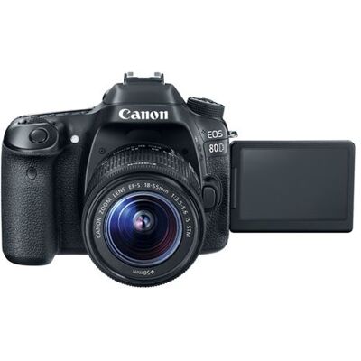 Canon EOS 80D - Appareil photo numérique - Reflex - 24.2 MP - APS-C - 1080p / 60 pi/s - 11x zoom optique objectif EF-S 18-200 mm IS - Wi-Fi, NFC Canon EOS 80D - Appareil photo numérique - Reflex - 24.2 MP - APS-C - 1080p / 60 pi/s - 11x zoom optique objectif EF-S 18-200 mm IS - Wi-Fi, NFC