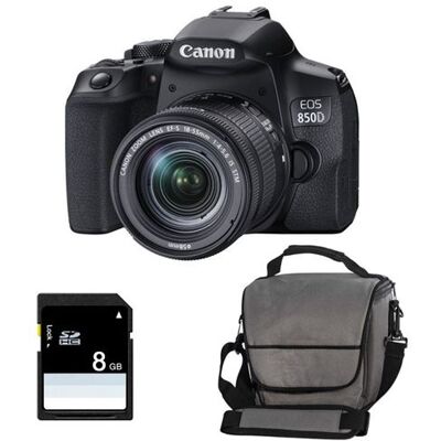 Canon 850D - Kit 18-55mm IS STM + SD 5GB + Sac Canon 850D - Kit 18-55mm IS STM + SD 5GB + Sac