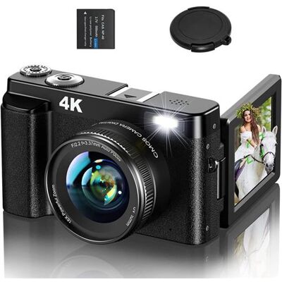 Appareil photo bridge SZSMART DC101L 4K 48MP 16X zoom 3” - noir Noir Appareil photo bridge SZSMART DC101L 4K 48MP 16X zoom 3” - noir Noir