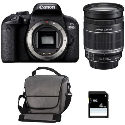Canon EOS 800D - 24,2 MP, Kit avec 18-200mm, Wi-Fi Canon EOS 800D - 24,2 MP, Kit avec 18-200mm, Wi-Fi