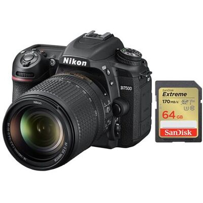 NIKON D7500 18-140MM F3.5-5.6G with 64GB NIKON D7500 18-140MM F3.5-5.6G with 64GB