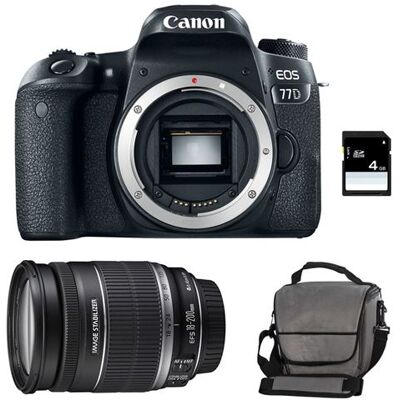 CANON eos 77d + 18-200 is + sac + sd 4go CANON eos 77d + 18-200 is + sac + sd 4go