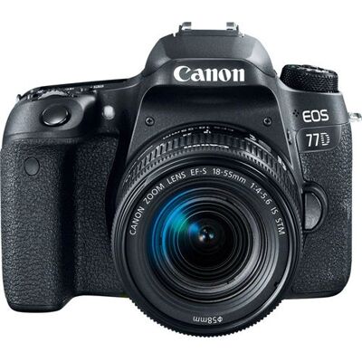 Canon Eos 77D - Capteur 24,2 MP, objectif 18-55mm, 64GB SD - Kit Appareil Photo Canon Eos 77D - Capteur 24,2 MP, objectif 18-55mm, 64GB SD - Kit Appareil Photo